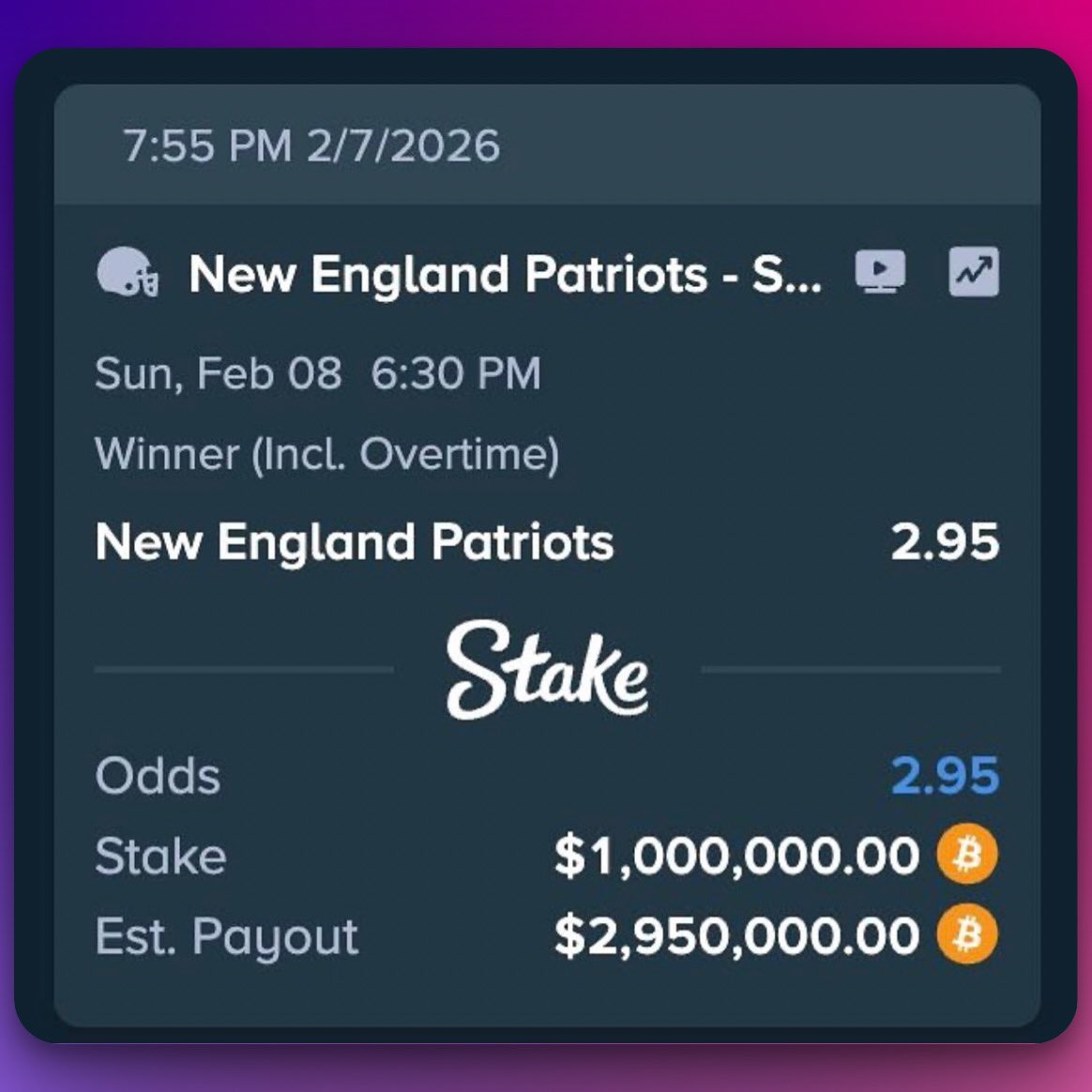 "Drake":
Porque anunció que dejará apuestas deportivas tras perder un millón de dólares apostando por Patriots