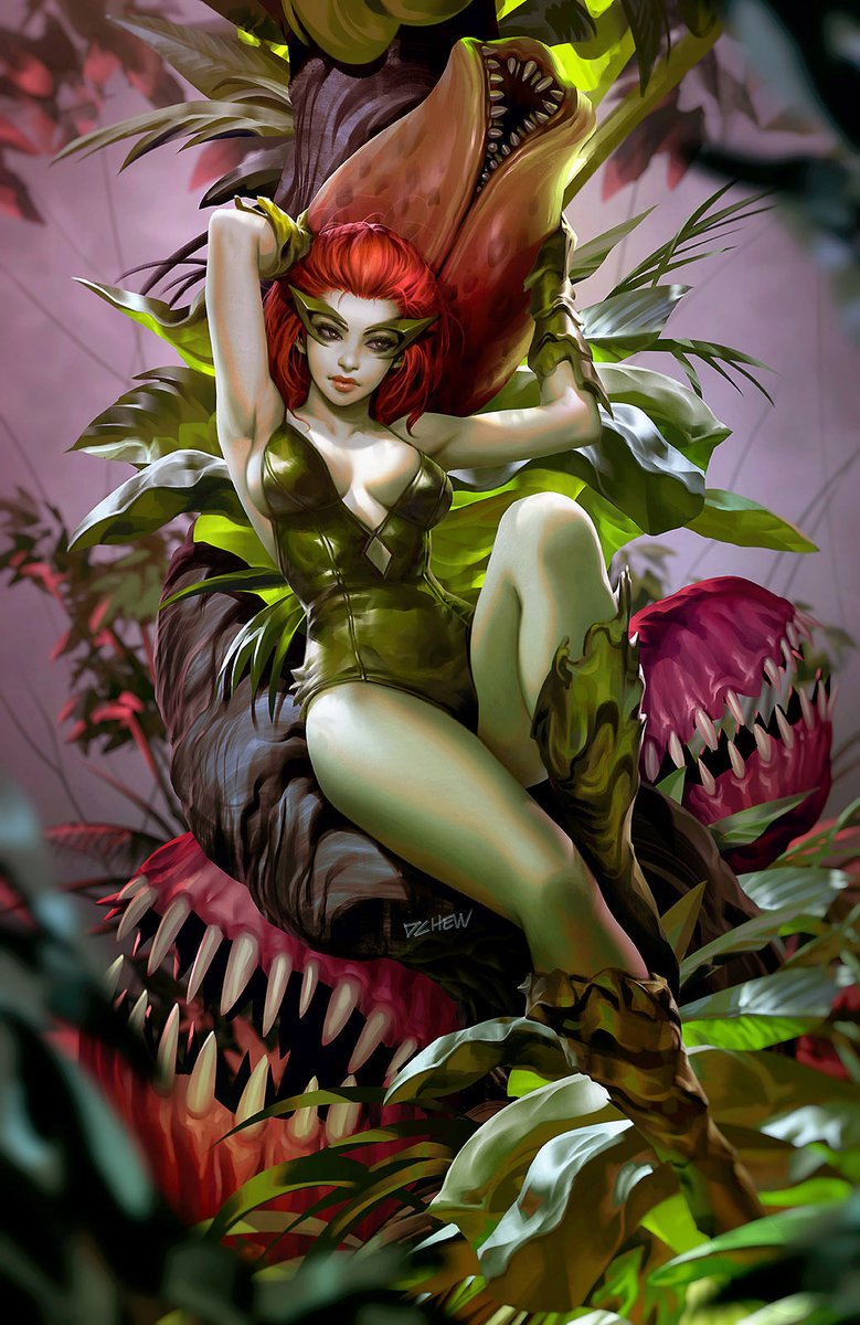 My second variant cover for Sirens: Love hurts issue 2 😃 had fun painting this, esp the plants and foliage ☘️