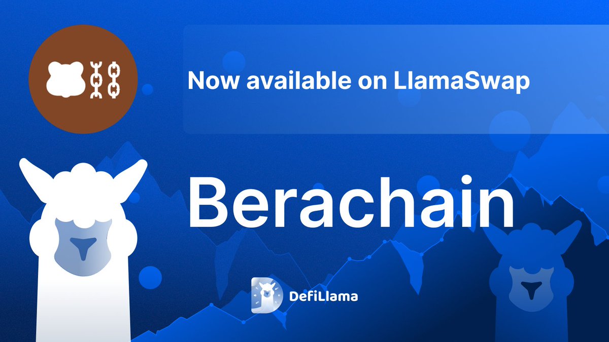 DefiLlama's tweet image. LlamaSwap is now available on Berachain.

Find the best-execution across DEX aggregators, with no additional fees.