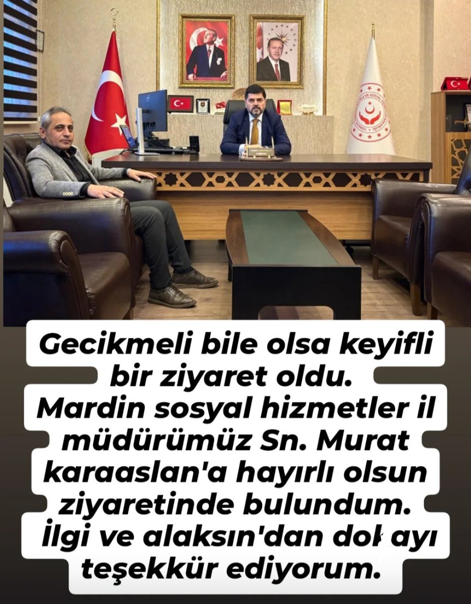 Kurum, stk, oda ve saha çalışmaları Kapsamında ziyaretlerimiz devam Ediyor
Mardin sosyal hizmetler il müdürümüz İle mardinde ki çalışmalar ile ilgili bilgi Alışverişinde bulunduk. 
<a href="/alibabacan/">Ali Babacan</a> <a href="/emin_ekmen/">Mehmet Emin Ekmen</a> <a href="/avidrissahin/">Av. İdris Şahin</a> <a href="/IhsanMerdanoglu/">Ali İhsan Merdanoğlu</a> <a href="/busrasakinmaz/">Büşra Sakınmaz</a> <a href="/KaracaSeyit/">Dr.Seyit Karaca</a>