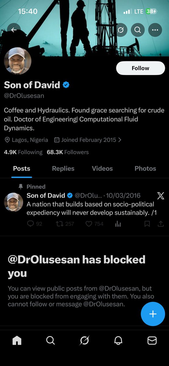 Why am I able to see the tweets of someone that has blocked me?? 

“….. has blocked you” okay, so, why can I see his tweets?

This means people I have blocked can also see my tweets. 

It’s like blocked means something else on X