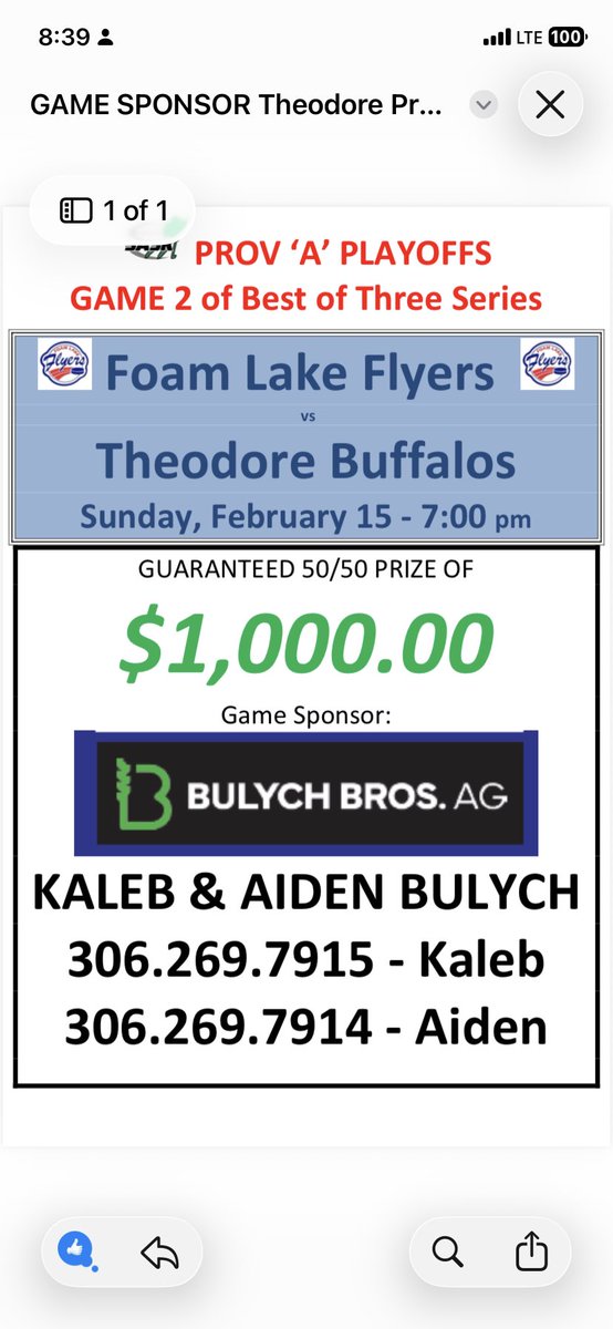 Foam Lake Flyers tweet media