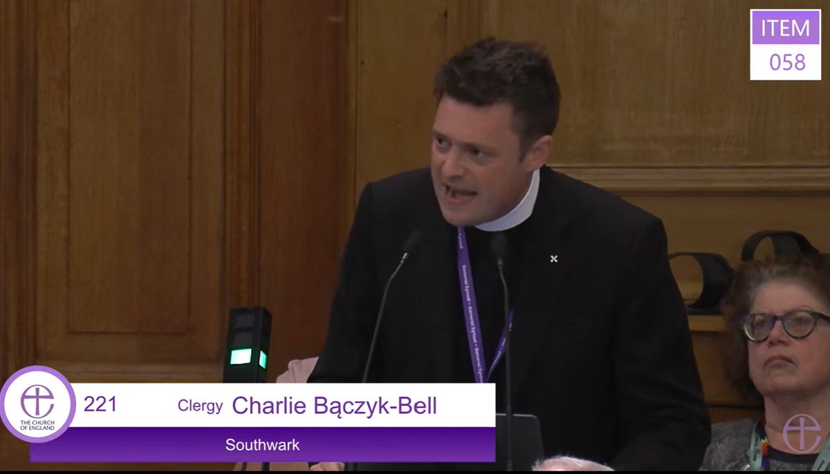 ‘How dare you make LGBTQI people take part in this facetious charade.... We are once again the acceptable sacrifice'

<a href="/charliebelllive/">Charlie Bączyk-Bell 🏳️‍🌈</a> speaking #synod in the Living in Love &amp; Faith debate 

#LLF
#GeneralSynod