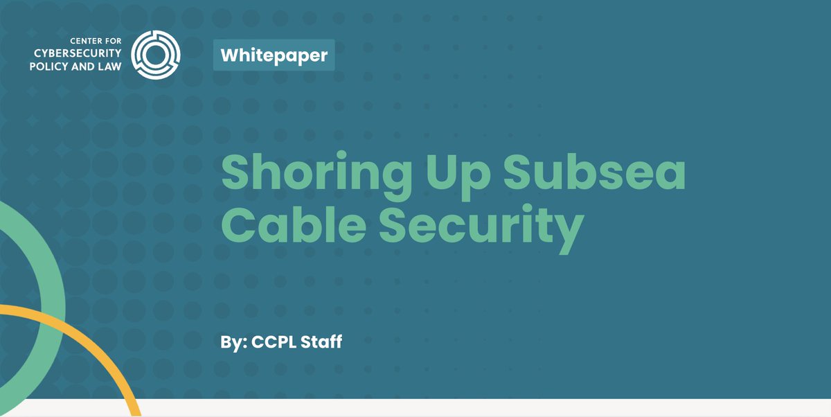 Center for Cybersecurity Policy and Law tweet media