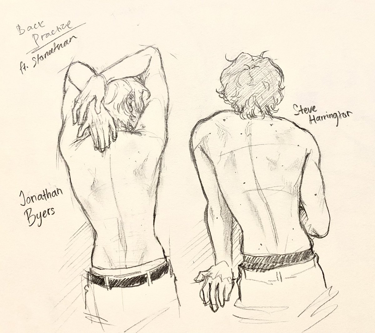Freakityfrfr's tweet photo. #stonathan back headcanon if that even exist idk 🤤 https://t.co/18RrQGnufw