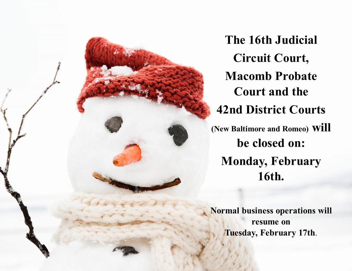 Macomb County Courts tweet media