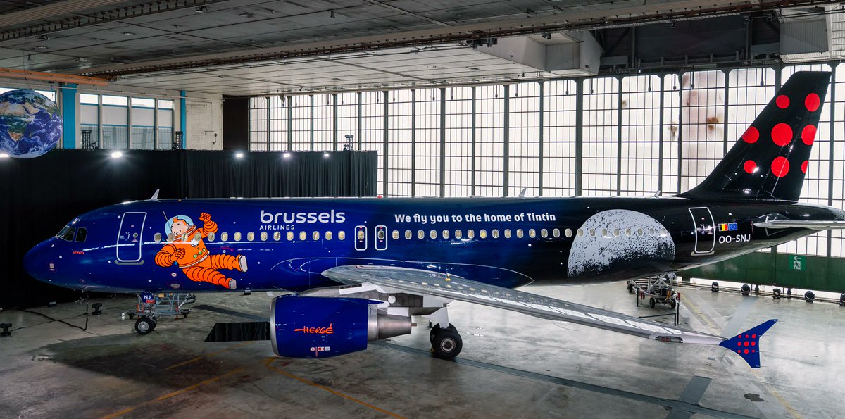 ¡Nuevo avion tintinesco de Brussels Airlines! 😍👏🏼👏🏼👏🏼
press.brusselsairlines.com/brussels-airli…