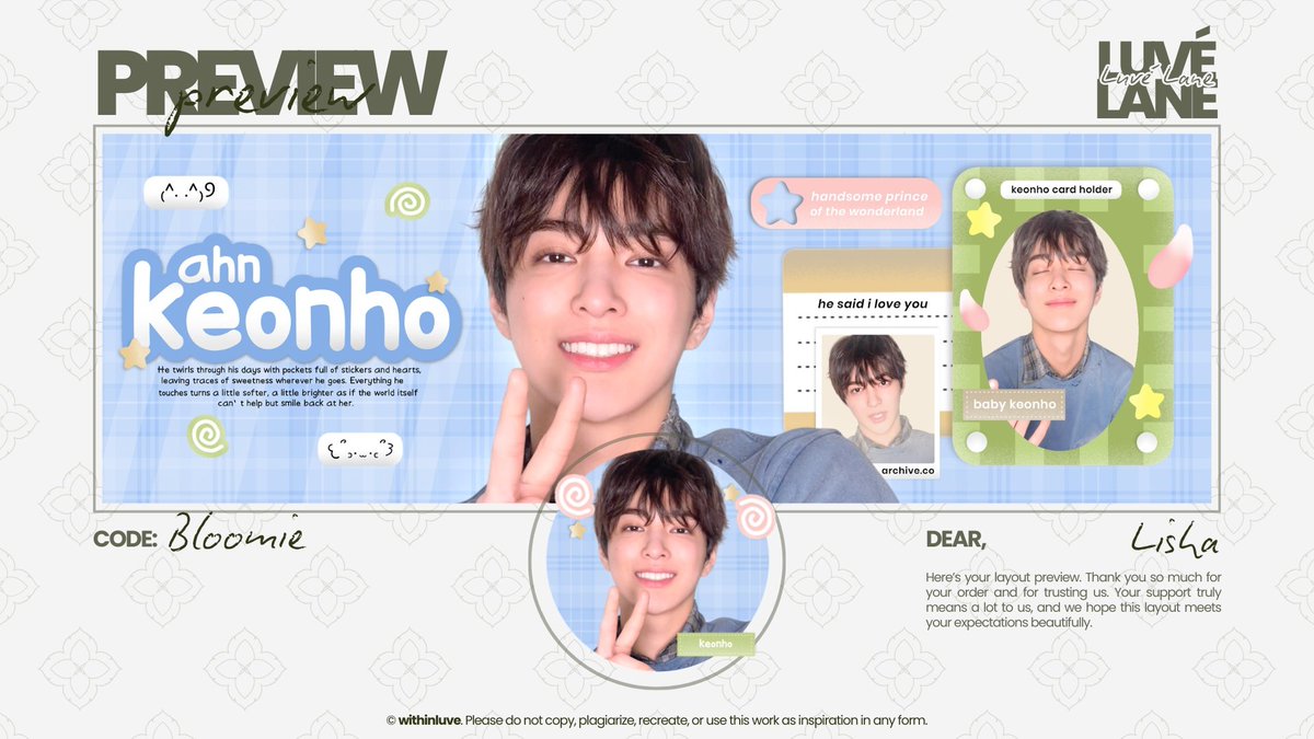 Terima kasih banyak kaka cantik <a href="/wunny/">dea</a> yang udah jajanin layout ini ya 🥺🩷 once again happiest birthday, semoga bahagia selalu ya! also thanks to kak <a href="/withinluve/">♡, Luvé.</a> yang udah bikin layout super gemes ini ya <3