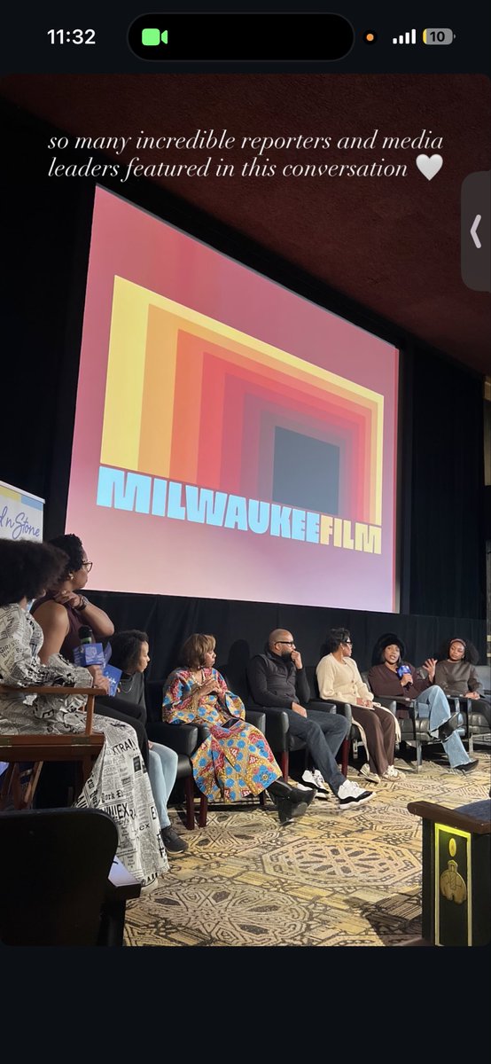 INSPIRED! What an honor it was to moderate this conversation post documentary screening of “The Black Press: Soliders Without Swords” by Stanley Nelson Jr. in Milwaukee. Extremely proud of Nyesha from <a href="/CarvdNStone/">Carvd N Stone</a> &amp; shouts out to <a href="/mkefilm/">Milwaukee Film</a>!
