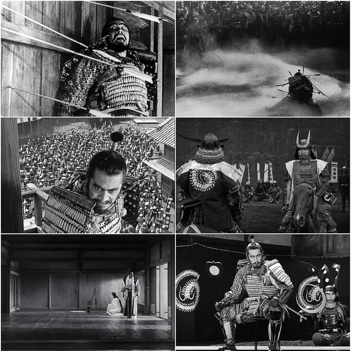 Otra auténtica barbaridad. Dicen que es la película favorita de Wim Wenders. Desde luego yo cada vez que la veo soy más fan y la voy subiendo de puesto en el ranking. La mejor adaptación del Macbeth de Shakespeare? Yo digo SÍ. Brutal

Trono de Sangre (1957, Akira Kurosawa) 
❤️📽