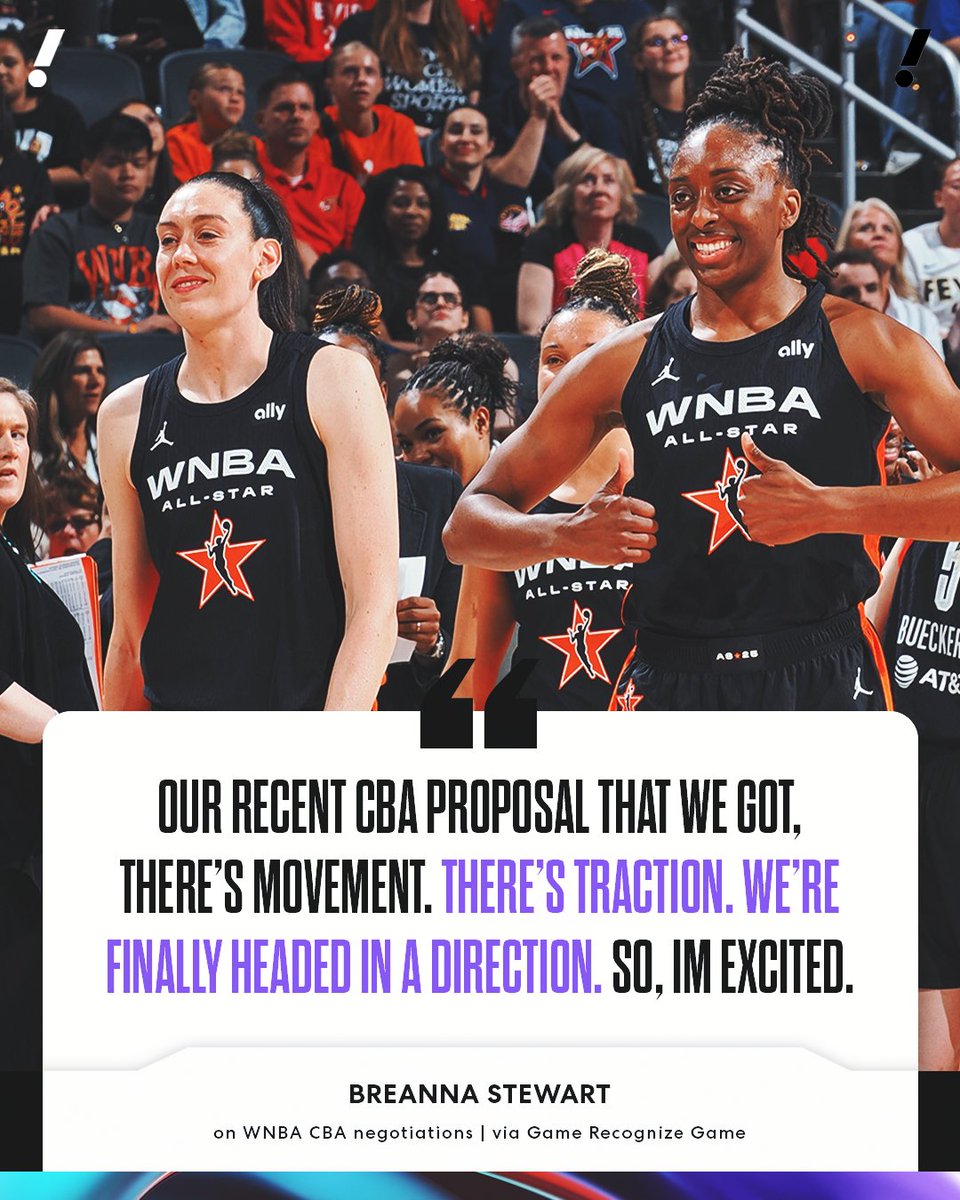 YahooSports's tweet photo. Breanna Stewart says there's momentum after the players' and WNBA's face-to-face meeting 👀 https://t.co/kZT1Ytc7TZ