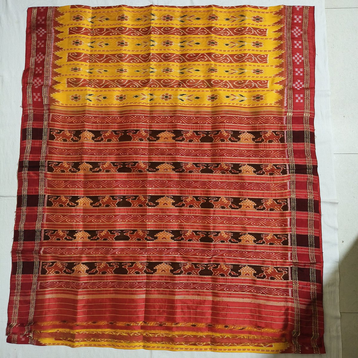 authodihand's tweet photo. #NewYear2026 #NewBeginnings #BandhaSilk #BandhaSaree #Odisha #Pasapali Border #KhanduaSilk #KhanduaSilk #KhanduaSilkSaree #KhanduaSaree #IkatSaree #KhanduaPata #SingleIkat #Bandha #HandmadeWithLove #HandWoven #Saree #MakeInIndia #MakeInBharat #MakeInOdisha Kindly Share ๐๐ป๐๐๐ป https://t.co/AJnI6ptwTq