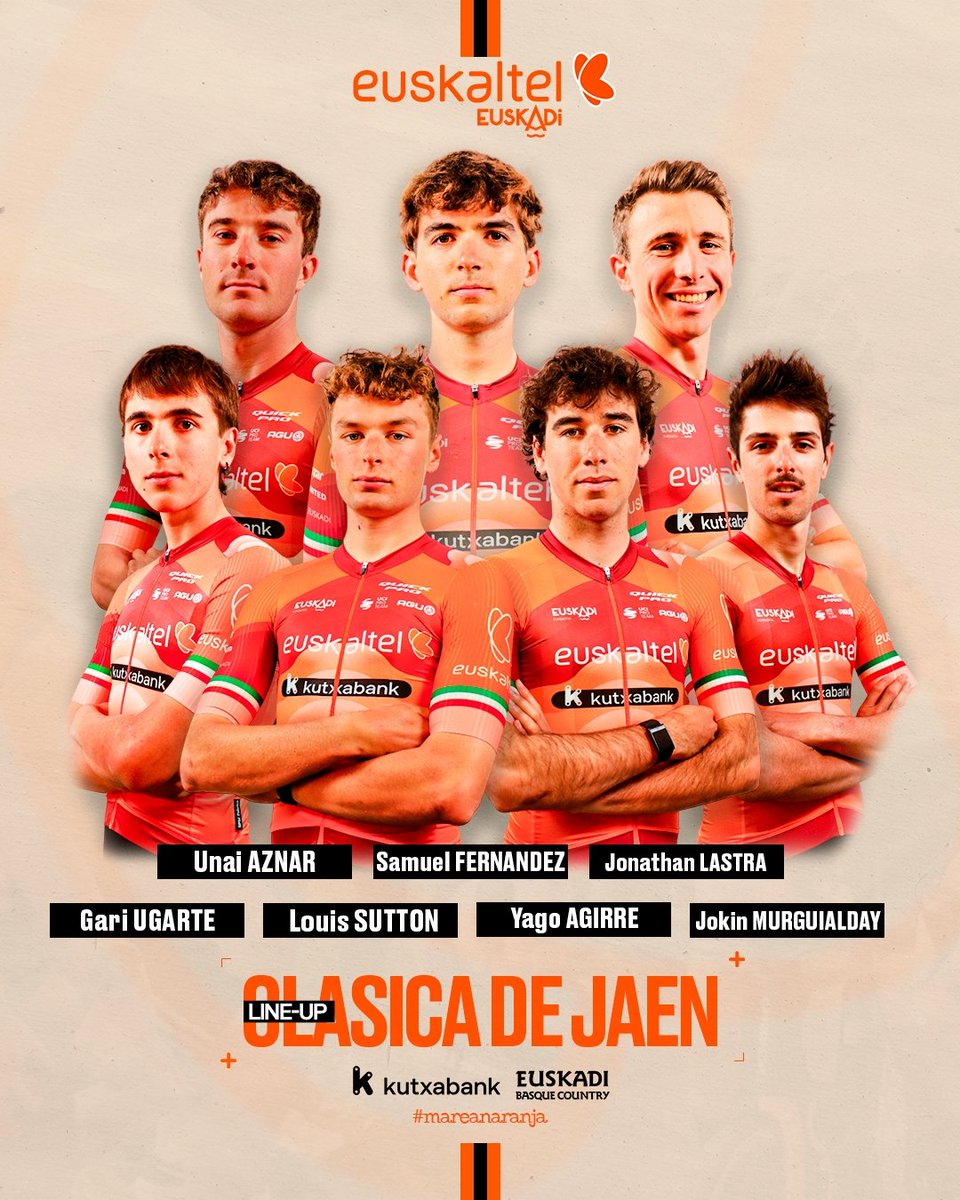 🧡 Días muy intensos por delante para la #MareaNaranja, que alineará todos los ciclistas disponibles en sus cuatro próximas citas:

🔸 #VueltaRM2026 (13-14)
🔸 #FigueiraChampionsClassic (14)
🔸 #ClasicaAlmeria (15)
🔸 #ClasicaJaen (16)

🗞️ (ES): bit.ly/EuskRMes