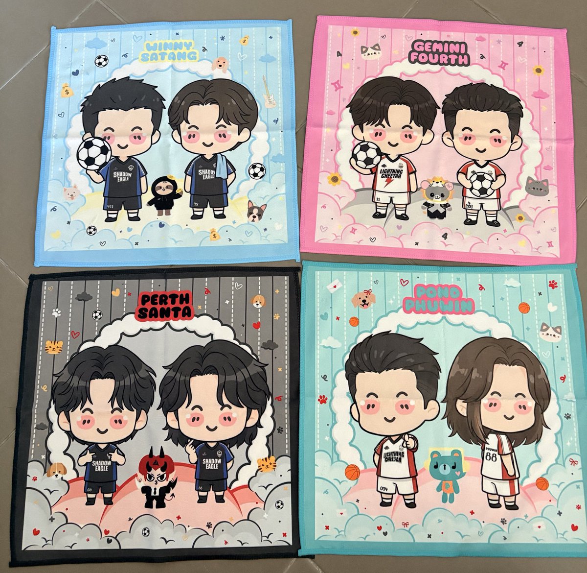 รีทวิตอย่างเดียว 
**แก้บนส่วนตัวค่า**

แจกผ้าเช็ดหน้า 4 คน คนละ 1 ผืน
จมนฟ 1 ผืน
ปภว 1 ผืน
วนสต 1 ผืน
พซต 1 ผืน

ประกาศผล 14 กพ 

ขอคนรับได้ทั้ง 4 คู่นะคะ จะสุ่มส่งให้ค่า
เล่นได้ทุกด้อมค่า

#GeminiFourth #WinnySatang #PondPhuwin #PerthSanta