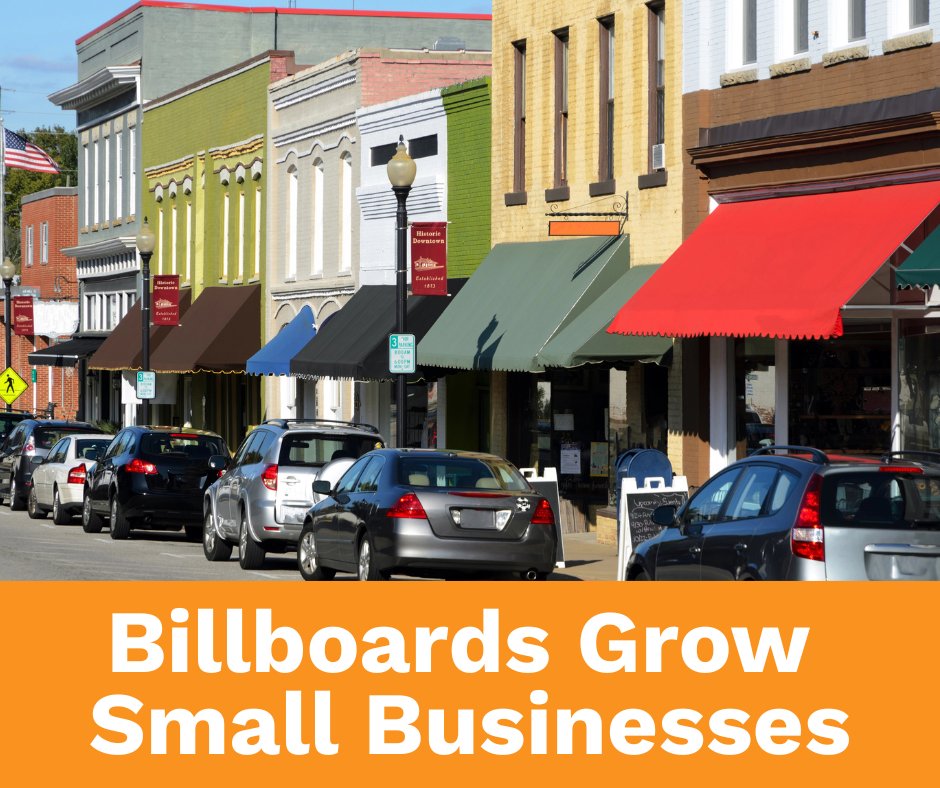 75% of billboard advertisers are local small businesses! Why? Because outdoor advertising drives action. Learn more: billboardsworkfornc.com/growingsmallbu…  #SmallBiz #EconomicGrowth #BillboardsWorkForNC