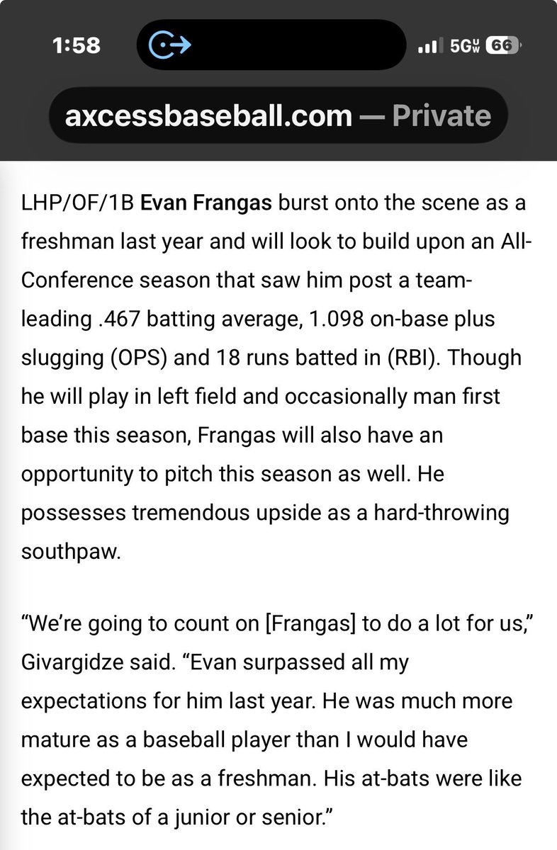 EvanFrangas2028's tweet photo. Thank you @axcessbaseball https://t.co/lX9pLZCQ8V