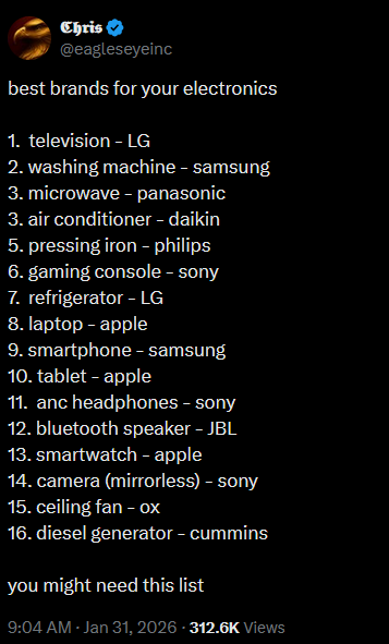 Notice how not one single Microsoft product was mentioned lmao