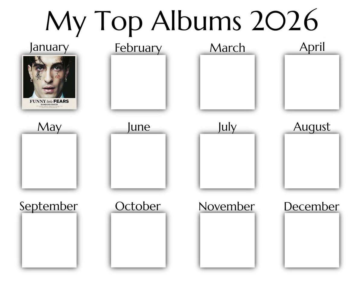 New year, new music. However I do anticipate the Black Parade comeback somewhere in July 😁