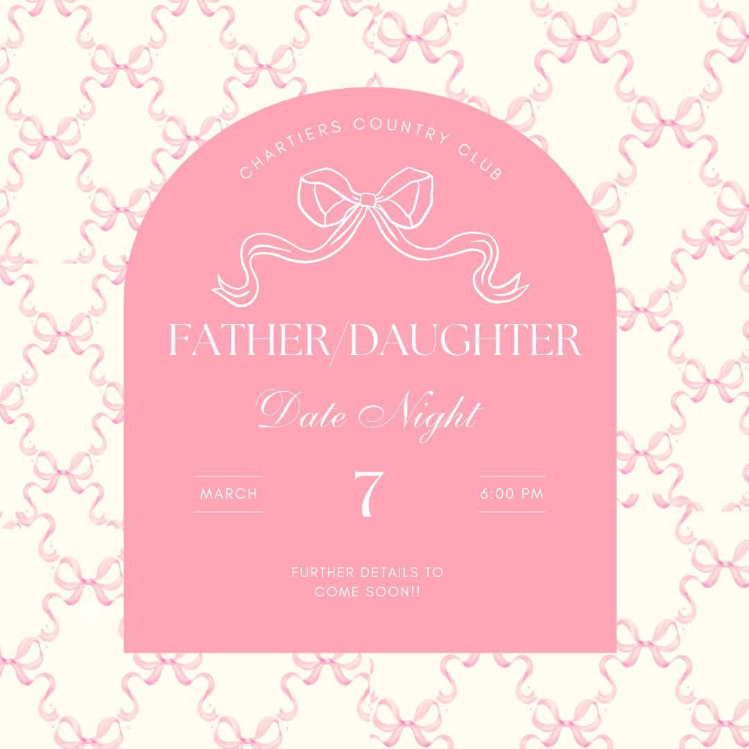chartierscc's tweet image. It’s back… and better than ever! 🎉
Our beloved Father/Daughter Date Night is returning with a fresh twist.
Save the date and get ready for a night full of fun, laughter, and special moments 💖