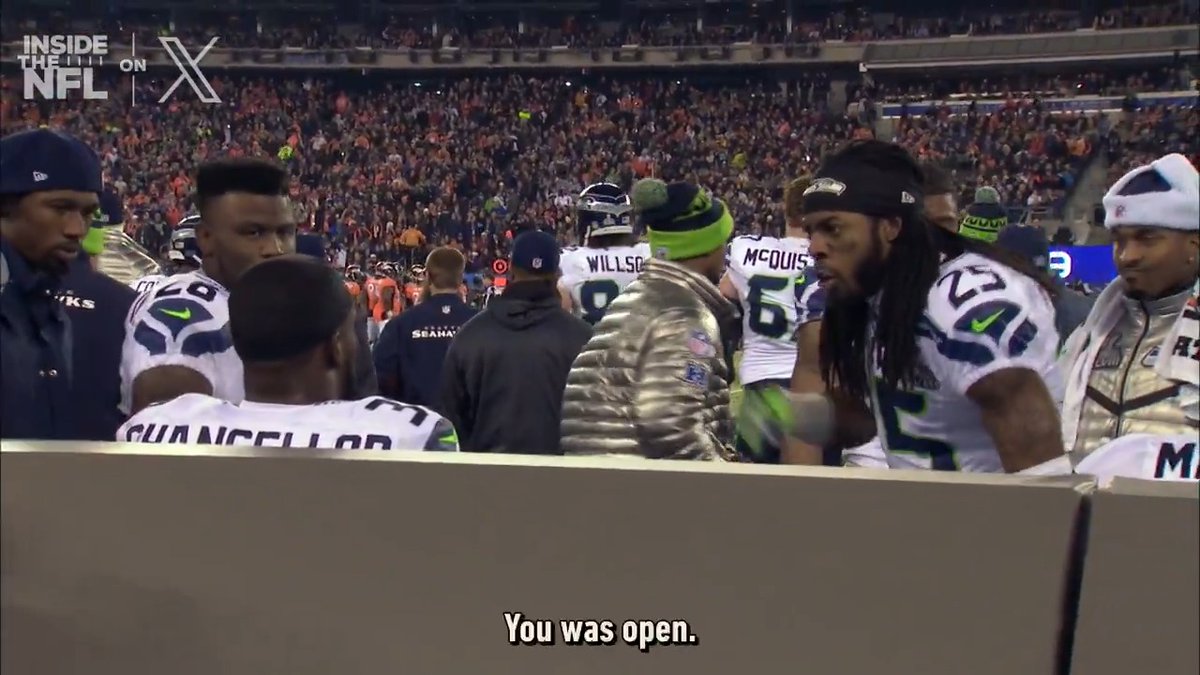 "I ain't never seen a quarterback who can deal with the LOB."
Richard Sherman was feeling confident in the @Seahawks "Legion of Boom" defense as they dominated the Broncos 🔒 (Super Bowl XLVIII)
@insidethenfl's Top 60 SB Mic'd Up Moments on X