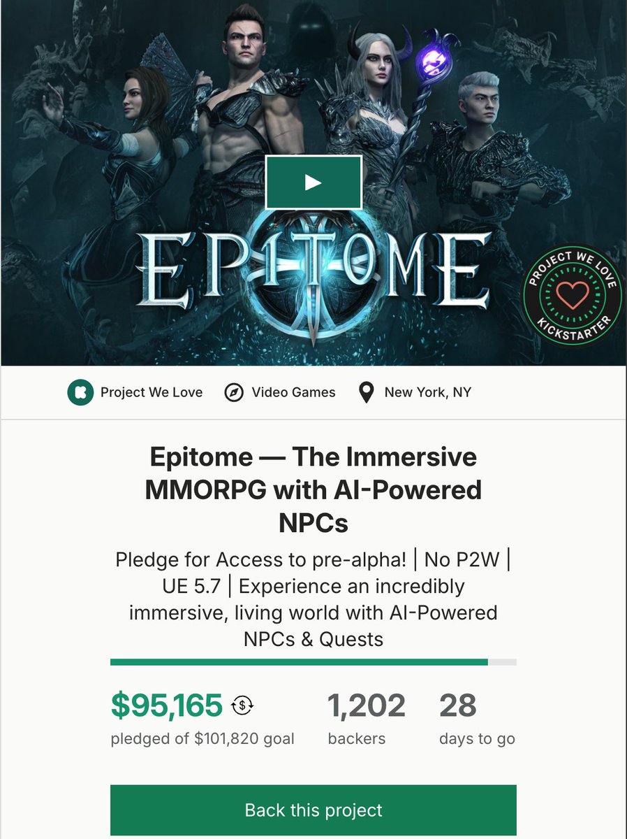 ⚔️Epitome — Immersive MMORPG with AI-Powered NPCs tweet media