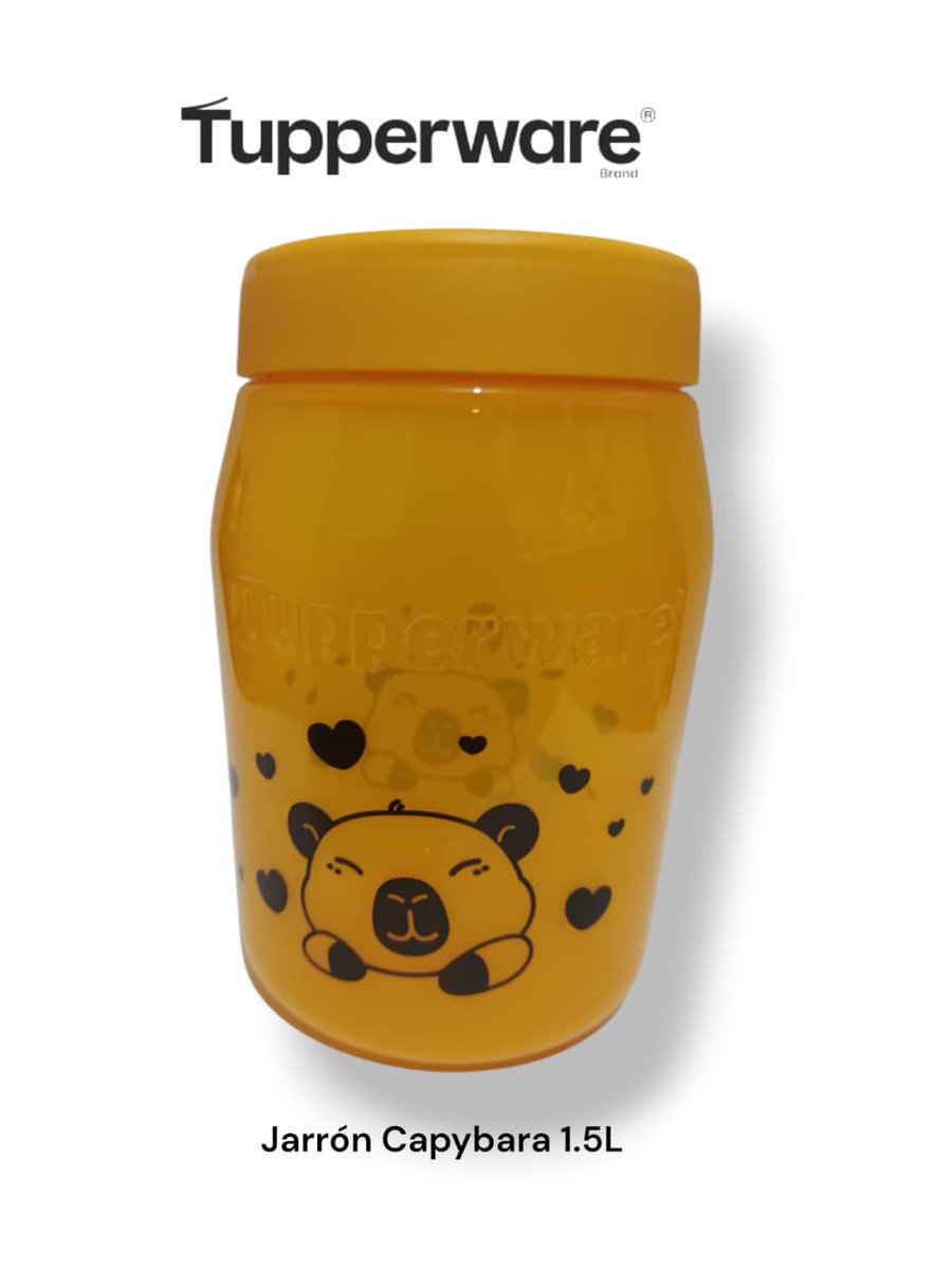 roxyBoutique84's tweet photo. Jarrón #capybara #tupperware 1.5 litros
Jarrón ideal para almacenar todo tipo de cereales manteniendo los frascos con su tapa hermética y lindo 😍 diseño de Capybara.
Mas detalles en 👉 https://t.co/dc2bzuW6Bb https://t.co/EVw6tHpjbZ
#tupperware #mitienditamx #roxyhogar https://t.co/t8X4oVB128