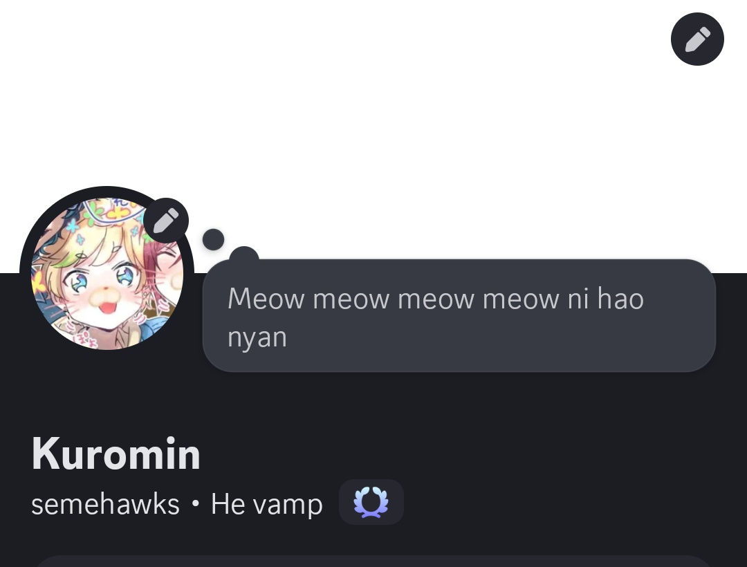 New discord account bc i lost my main nyaaa