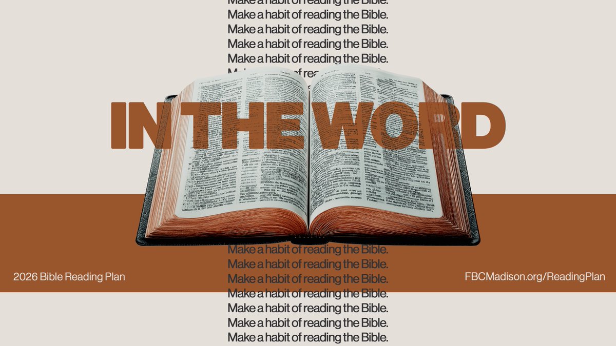 February is here, and it’s a great time to stay rooted in God’s Word.
You can pick up February’s Bible Reading Plan at the Information Points located throughout the church, or head over to FBCMadison.org/ReadingPlan to access it online.