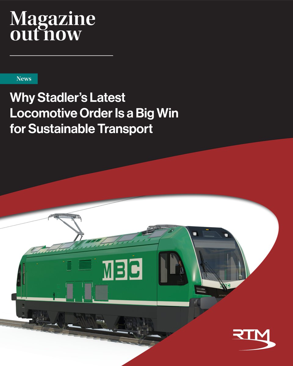 thertmnews's tweet image. 🚆 Stadler delivers new hybrid locomotives to boost sustainable rail freight in Switzerland.

The dual power design supports lower emissions and fewer lorries on the road.

Featuring @StadlerRail.

Read more 👉 mag.railtechnologymagazine.com/issue-148-q4/p…

#RailFreight #SustainableTransport