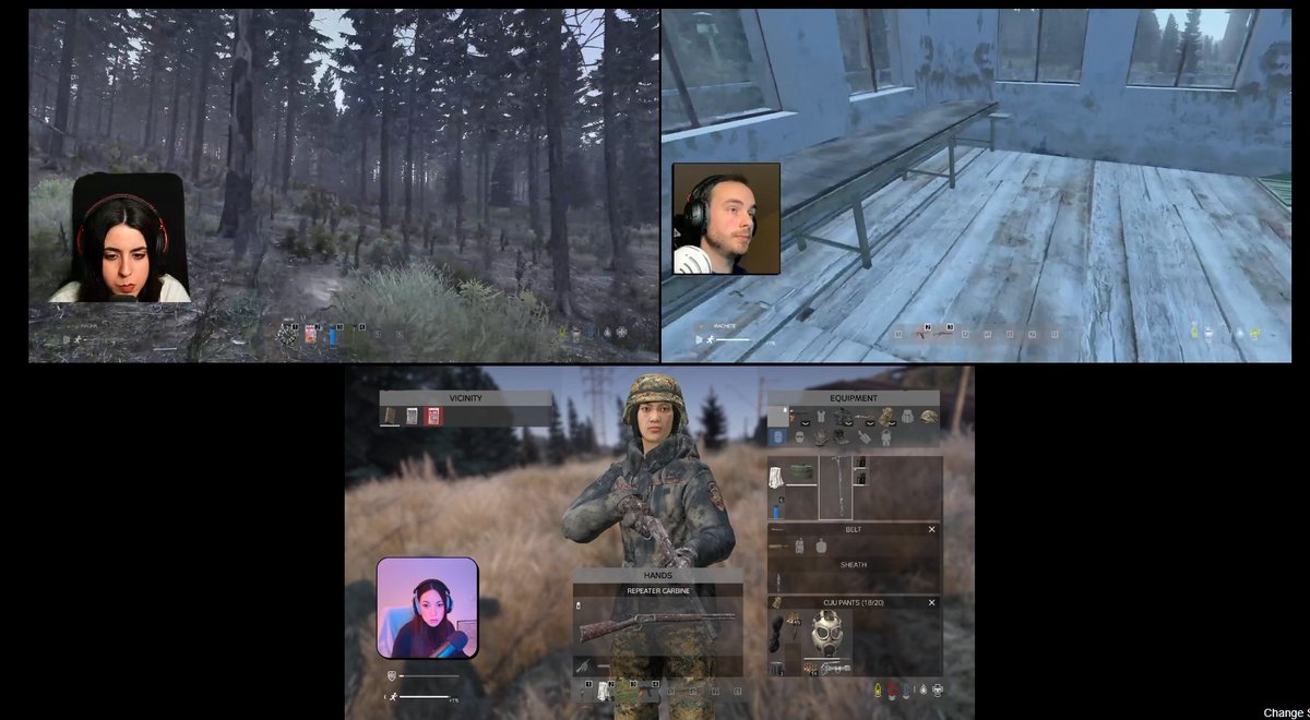 Dayz: ver los streams compartidos. Genial <a href="/TwitchES/">Twitch ES</a> <a href="/Twitch/">Twitch</a> 👌🏻por la opción de poder ver una run compartida. 😀
<a href="/amazonasprod/">Sara Amazonas</a> <a href="/Clarynth/">Clarynth</a>  @srmedusatv #twitch #multistream #pvp #supervivencia #streamers