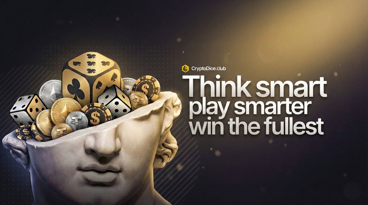 CryptoDice_Club's tweet photo. Think smarter, play smarter at https://t.co/JkWFbXpuvq! 😉
Reply "Smartest player" -- first reply gets $5 USDT🎁
#Cryptodice #BNB #Web3betting https://t.co/984ngNDbT6