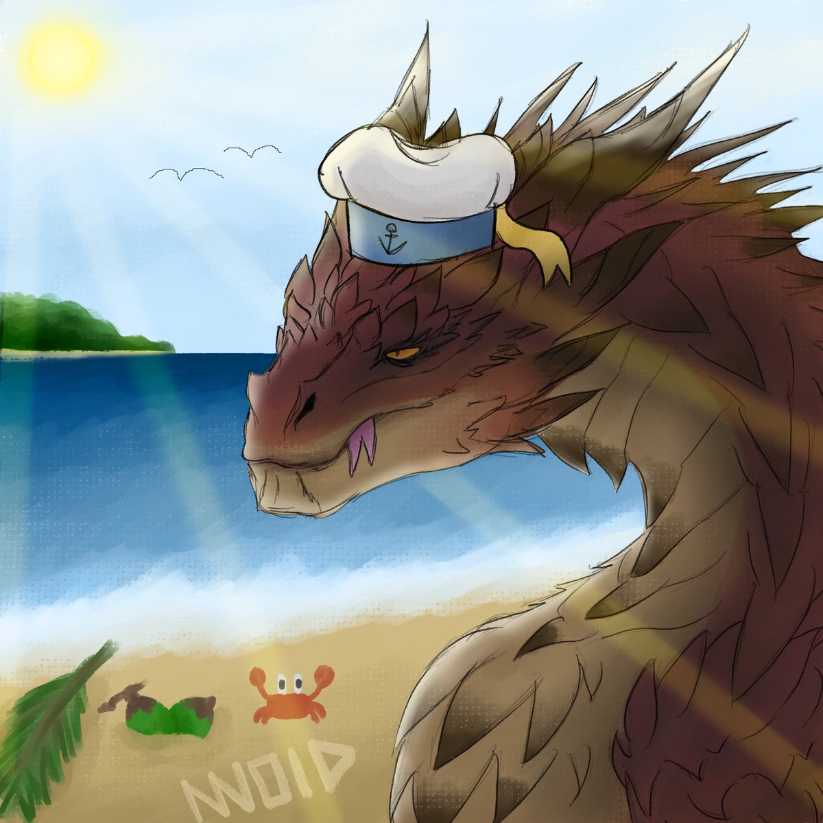 MediumApe_'s tweet photo. He's a gentle sailor, just not a good one.

#art #fanart #monsterhunter #originalart https://t.co/rur9sEhCJJ