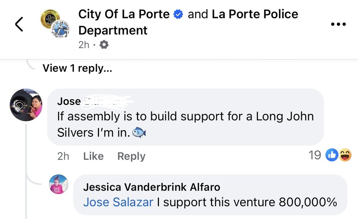 Oh my god

(Only whiting out the last name to be respectful just in case someone is too lazy to look the post up on fb idk)