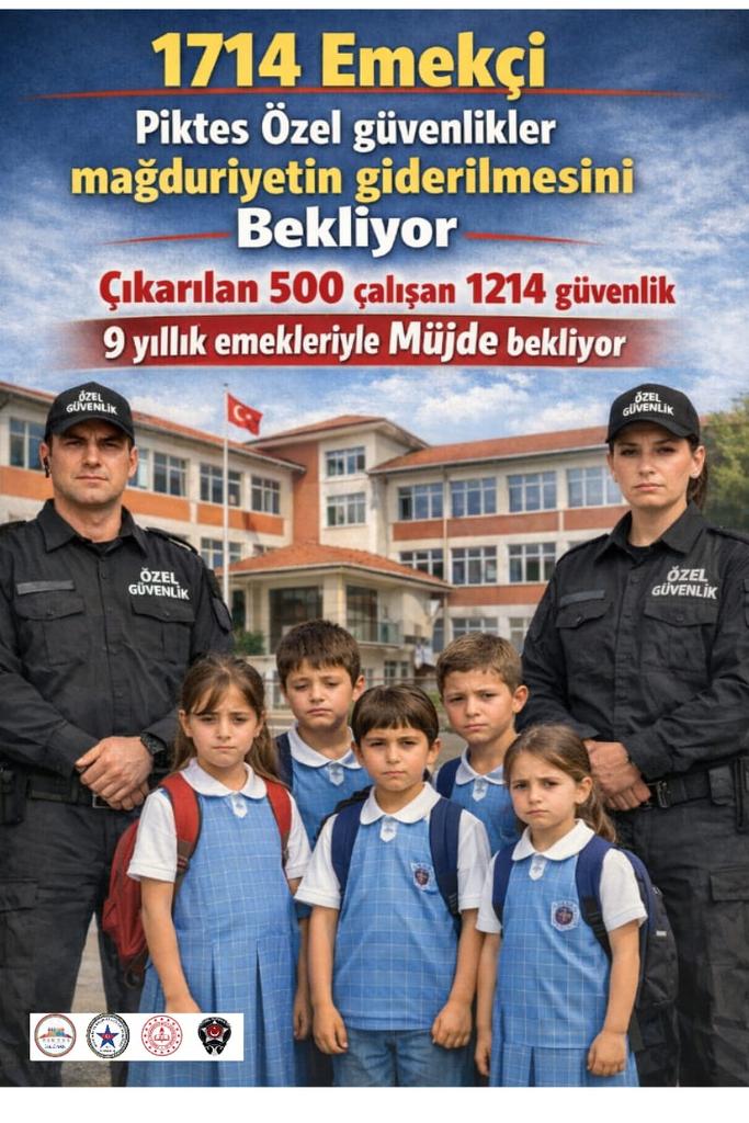 ysmnklc39's tweet photo. @isikhanvedat #Piktes
@RTErdogan
@isikhanvedat
@memetsimsek
🛑 SAYIN YETKİLİLER 
🚨OKULLAR TEHLİKEDE🚨
🛑 OKULLARDA SİLAHLAR 
PATLIYOR 
🛑 OKULLARDA ÖZEL GÜVENLİK YOK

🛑  5️⃣0️⃣0️⃣
PİKTES ÖZEL GÜVENLİKLER 
👉ÇIKARILAN ve ÇALIŞAN 
10 YILLIK TECRÜBE İLE
 ÇÖZÜM BEKLİYOR https://t.co/YQbHsx26pa