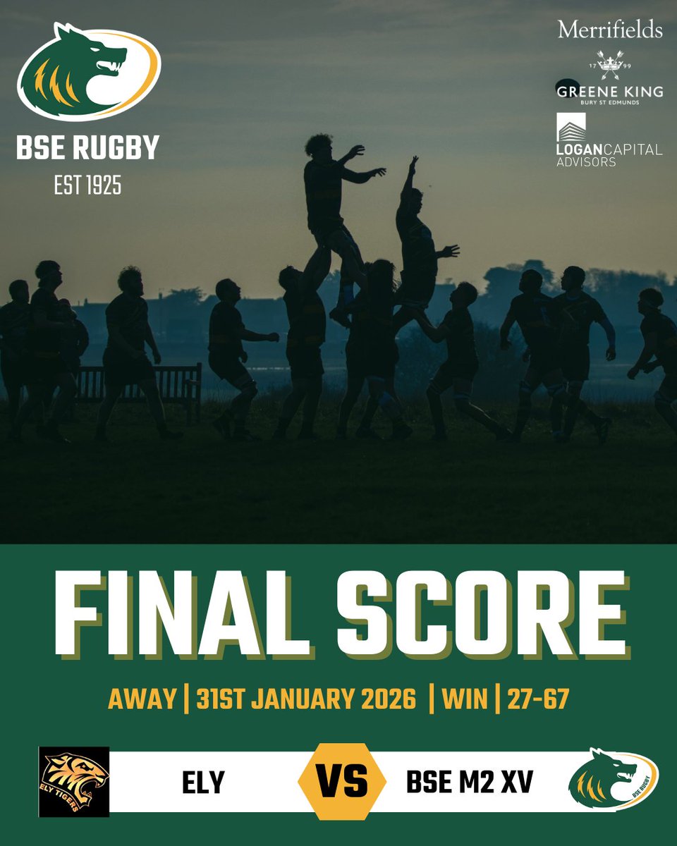BSERugby's tweet image. FINAL SCORE
Victorious on the road! 🏉

A stellar 27-67 win for the Men's 2nd XV away at Ely! Huge shoutout to Joey Roach, our POTM, for an incredible performance. Here's to more wins like this! 💪

#BSERugby #RugbyWin #TeamEffort
