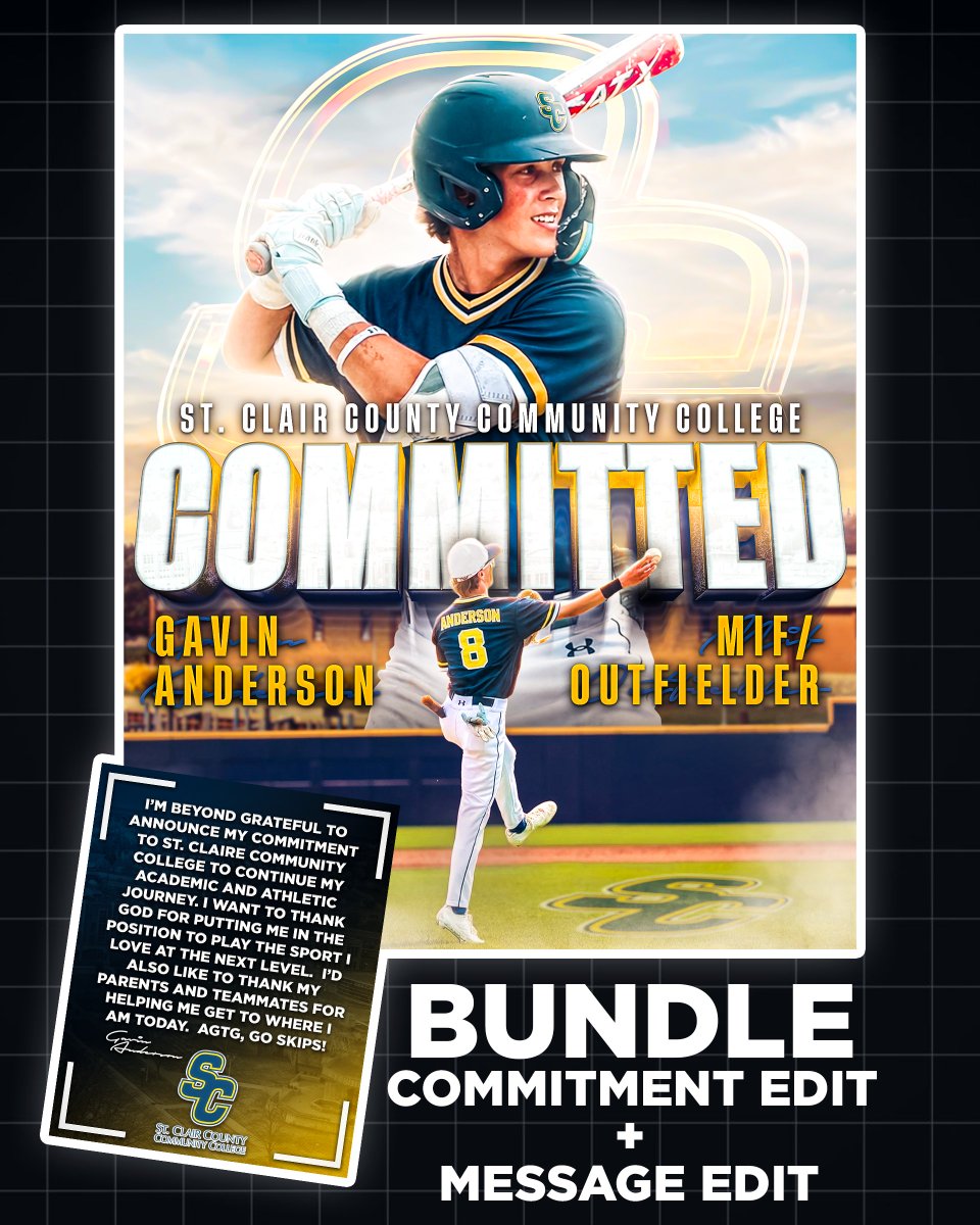 Need a College Commitment Graphic? 

Bundle Graphic and Message For a Deal (DM For Pricing)

(Football, Basketball, Baseball, Hockey, more) Hit Me Up!