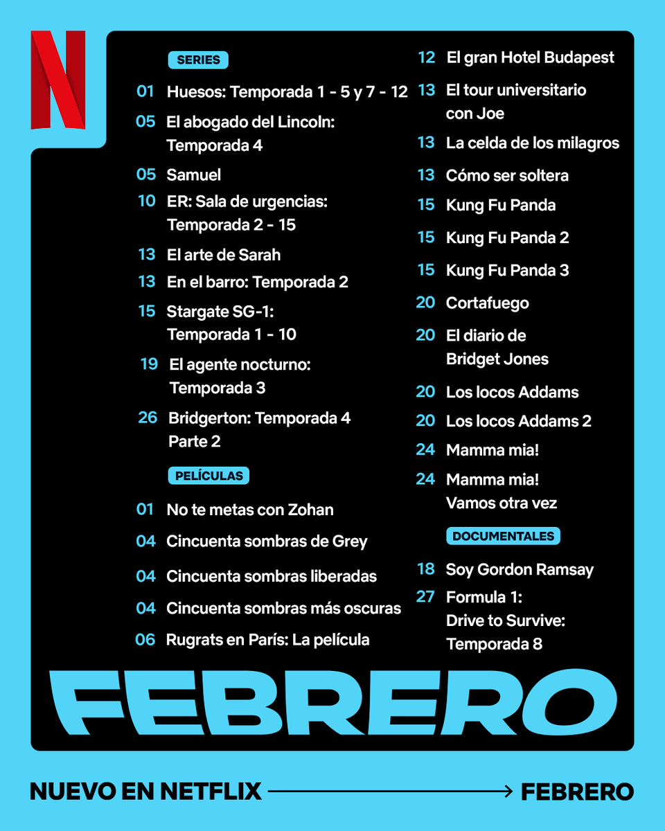 NetflixLAT's tweet photo. Queridos y gentiles lectores, es un gusto para mí compartir con ustedes las novedades de febrero.🐝🫖📜 https://t.co/OBIll8HElW