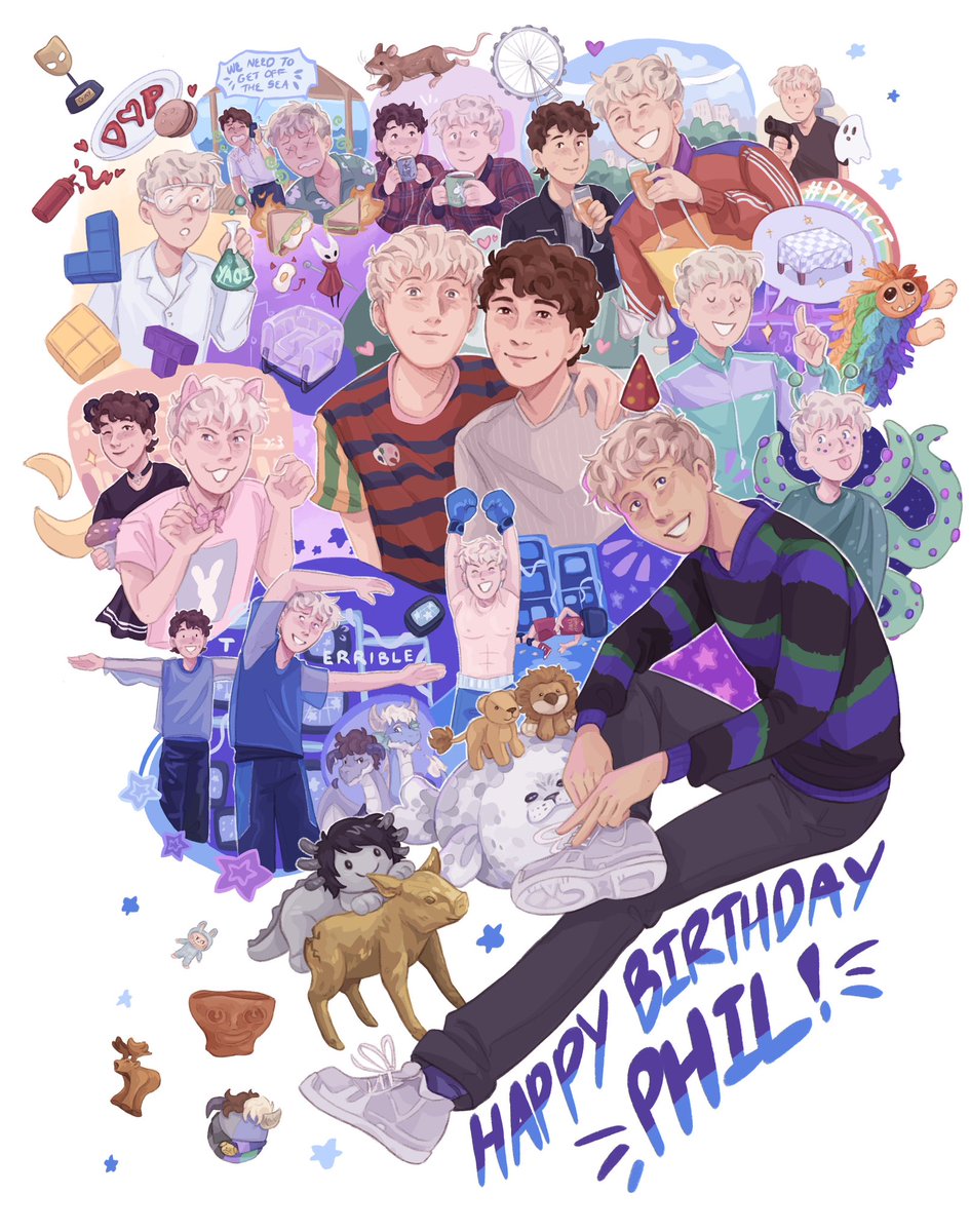 happiest of not at all belated birthdays to the one and only mr amazing ^_^ <a href="/AmazingPhil/">Phil Lester</a> love u bestie WHAT a year it’s been 💜