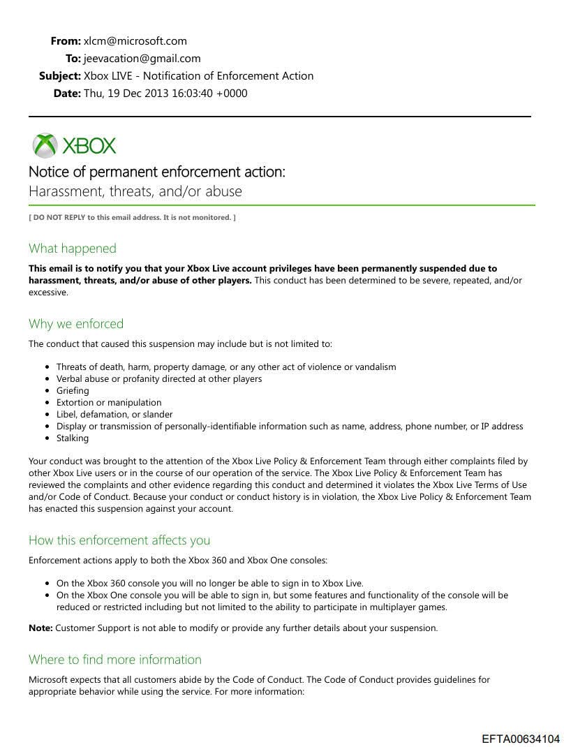 Xbox Live banned Epstein? Microsoft, I may have misjudged you...