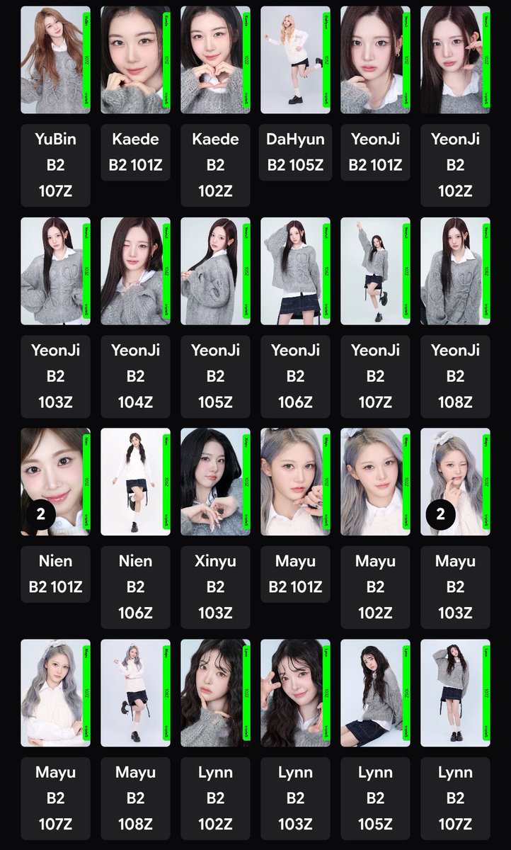 neukdaessi's tweet image. Before they go to spin when i woke up later (exc the set 101~108 ofc), for anyone need these to complete your 1st edition grid

Have : in pic
Want : any other bb fco

for bb101~108 set Yooyeon, Yeonji, Hayeon only trading to Sohyun set