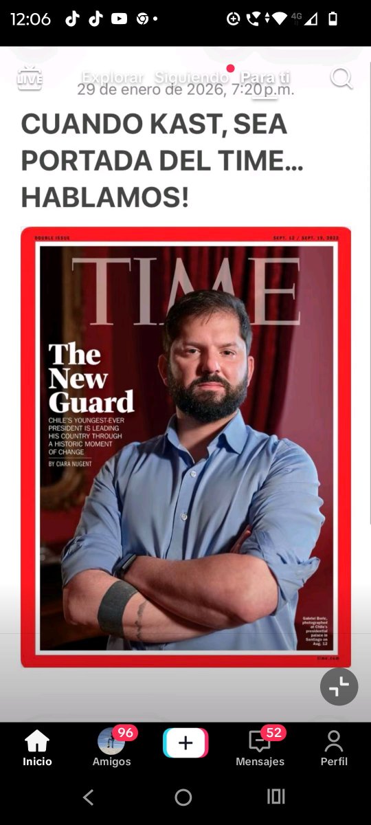 El estropajo de Kast NUNCA saldrá en esta revista, me imagino que aparecerá en la Crónica Roja de La Cuarta.. último de rasca...