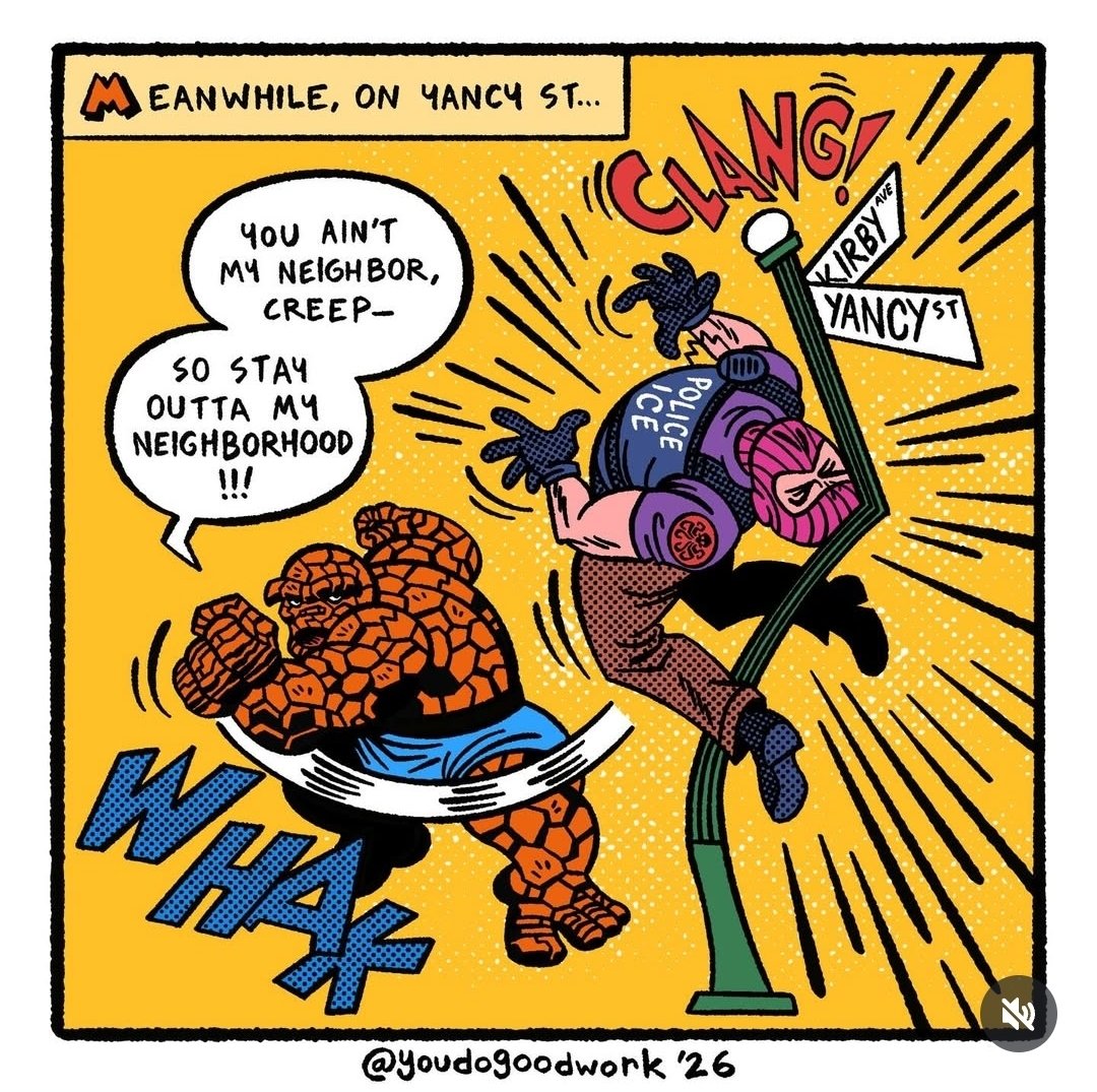 RPHutch1975's tweet image. Good night Shxitter 
Art by Logan Baldock 
#fuckice