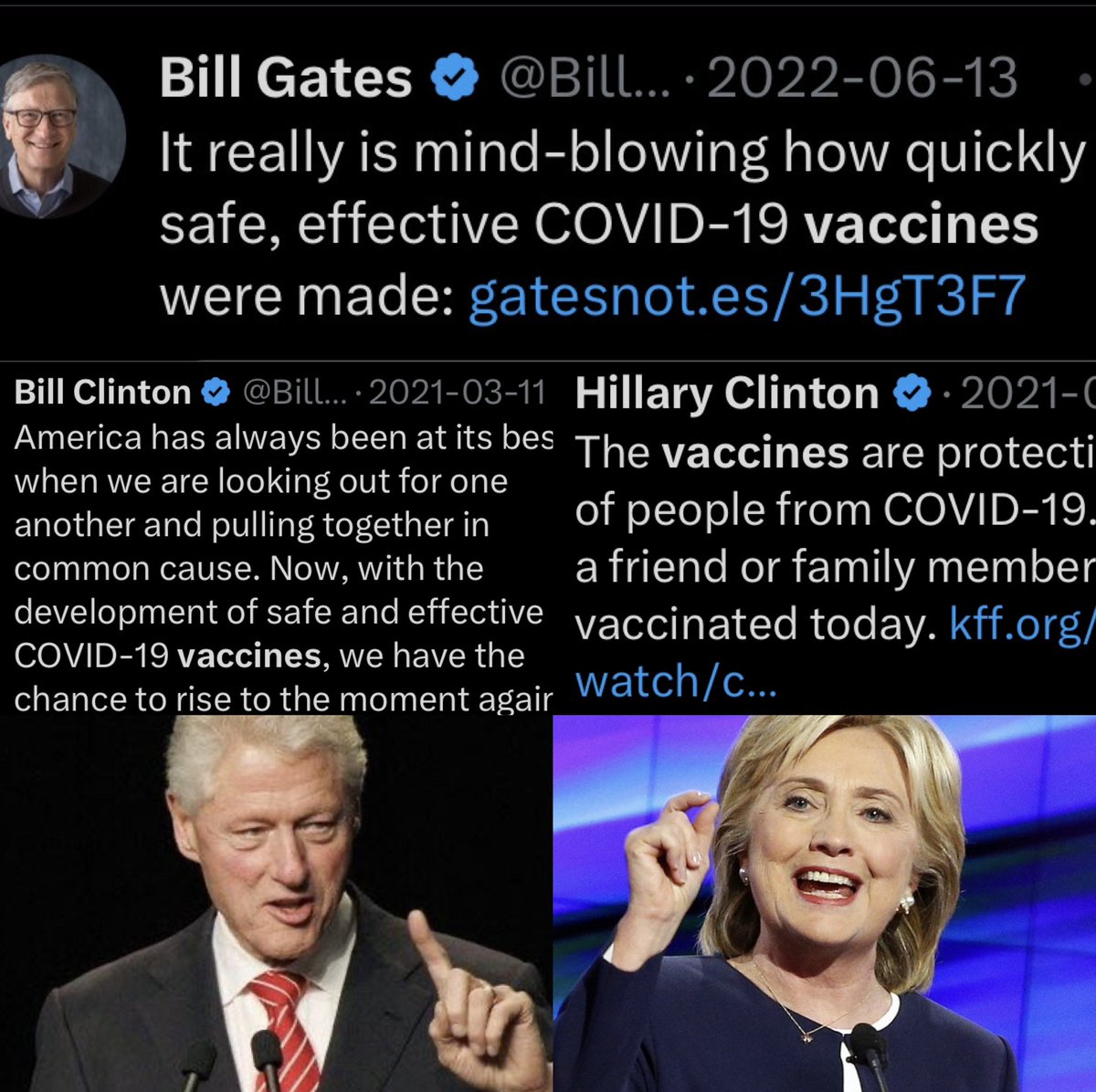 dejanirasilveir's tweet image. 🚨🚨¿Se dan cuenta de que una gigantesca parte de la gente que aparece en la Lista de Jeffrey Epstein, es la misma gente que ayudaron a crear, desarrollar, distribuir y obligaron a ti y a tus hijos a la vacuna C0VID? 👇