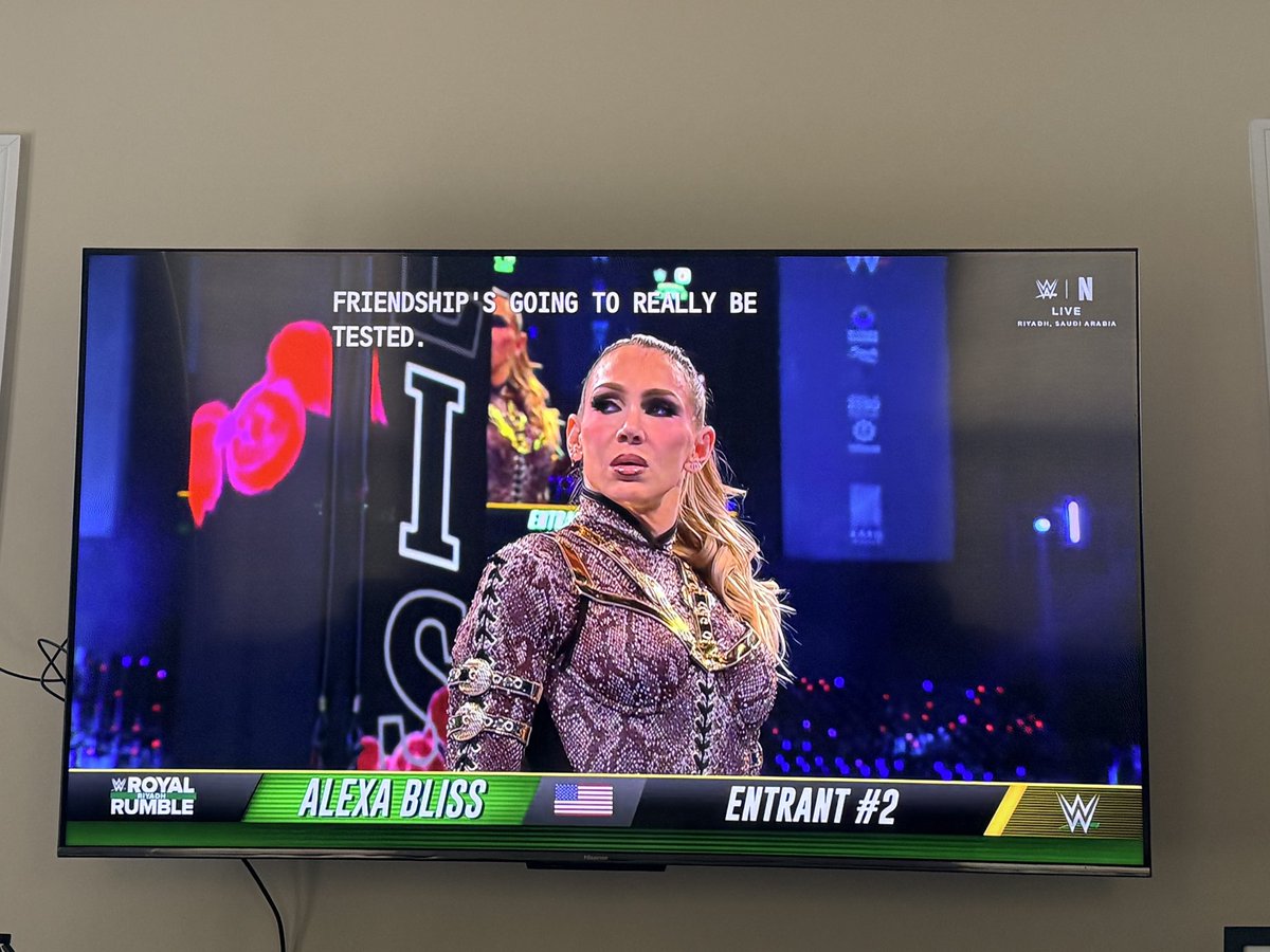 WHAT A WAY TO START! 
Tag Team partners Charlotte &amp; Alexa aka CharLexa kicks Rumble off!

#RoyalRumble