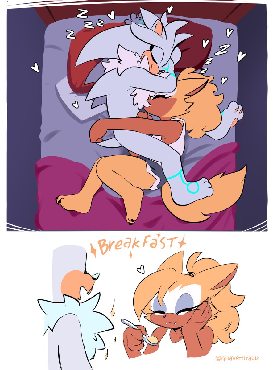 quaverdraws's tweet image. I bet you don't look at your pillow like that in the morning :3