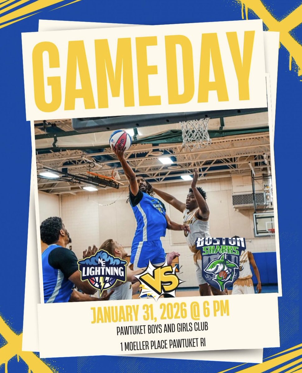 lightning_aba's tweet photo. The Lightning are back on home court today at 6PM when they take on the Boston Sharks. Come out to support your local ABA team. Tickets are available for all Lightning home games by visiting our website. https://t.co/Ha6pwPjHF9 https://t.co/b2GwKomgaB