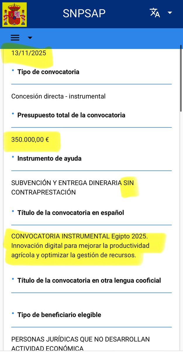 ⭕️ ¿Sabían que el Presidente <a href="/sanchezcastejon/">Pedro Sánchez</a> estuvo en Egipto el 13 de octubre de 2025 y el 13 y 14 de noviembre del 2025 se enviaron 3 subvenciones dinerarias sin contraprestación a Egipto?

Esto es muy habitual, ¿qué negocios se cierran tras esos viajes? Léanlo aquí:👇🏼