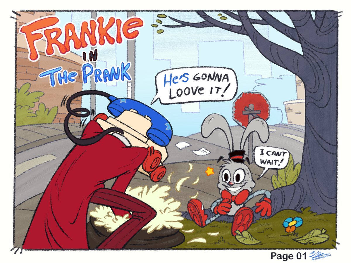 BrendaMaryanArt's tweet photo. This is my personal project, mini stories with Frankie, Henry and Deputy Duck I was making to help promote the game, as if it was in-universe comics- I hope you enjoy..
#FindingFrankie https://t.co/6WY1ZmXeqE