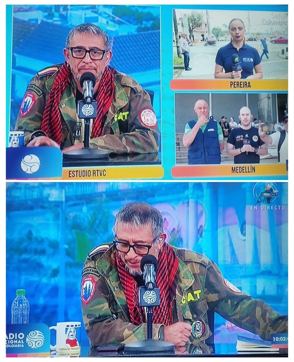 Fabianmendoza's tweet image. Comunicado desde las montañas de Colom... Aaaaaah no no... es el presentador del programa de las mañanas en RTVC.