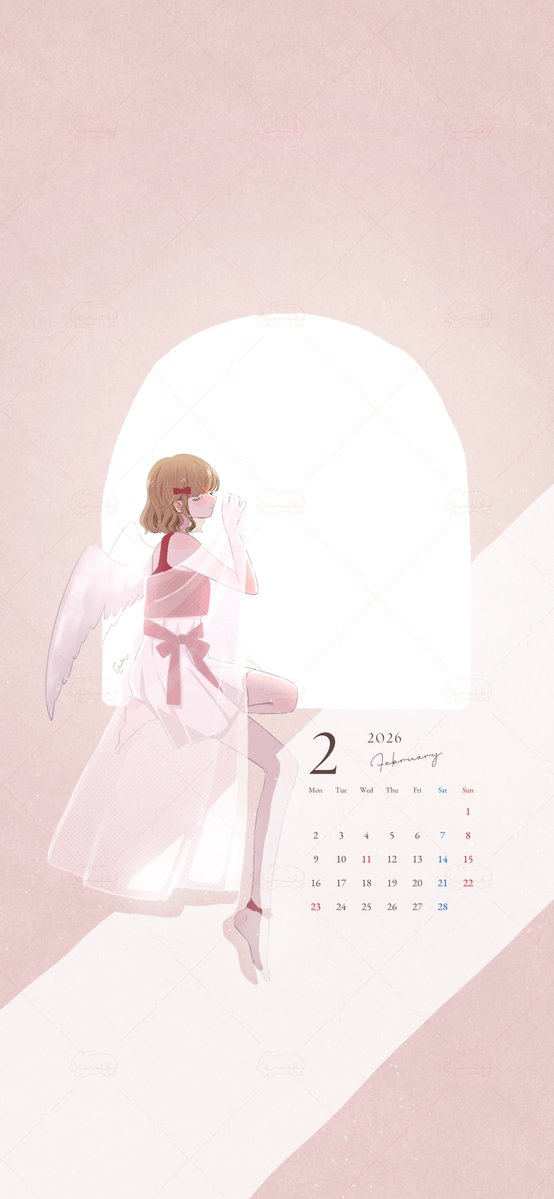 2月のカレンダーができました˖ . ݁𝜗𝜚. ݁₊
よろしければお使いください✨

※ウォーターマーク無し画像はリプ欄より🦋